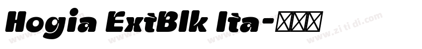 Hogia ExtBlk Ita字体转换
